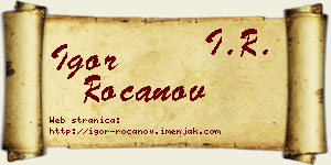 Igor Rocanov vizit kartica